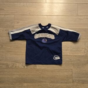 Kids Canucks Blue and Gray Hockey Jersey